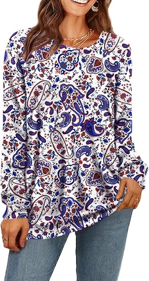 Women Christmas Sweater Graphic Printed Oversized Pullover Sweaters Casual Loose Knit Tops S01